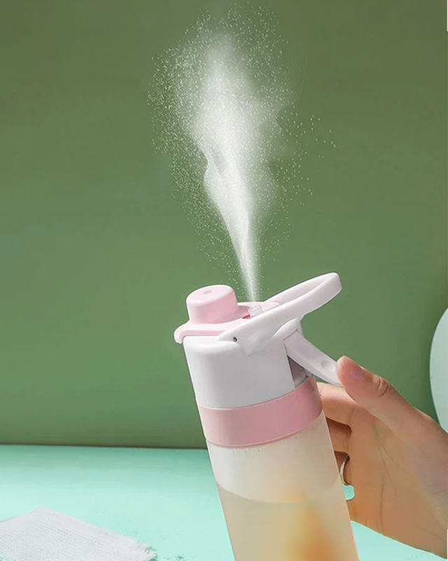 Spray Water Bottle for Girls Outdoor Sport Fitness Water Cup Large Capacity Spray Bottle Drinkware Travel Bottles Kitchen Gadgets